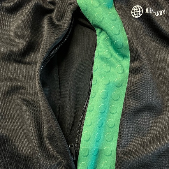 Adidas X Legos Black Joggers with Green LEGO Graphic Size Large - Picture 12 of 15